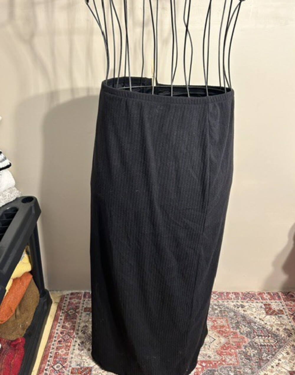 size extra large  long maxi dress womens skirt black stretch top